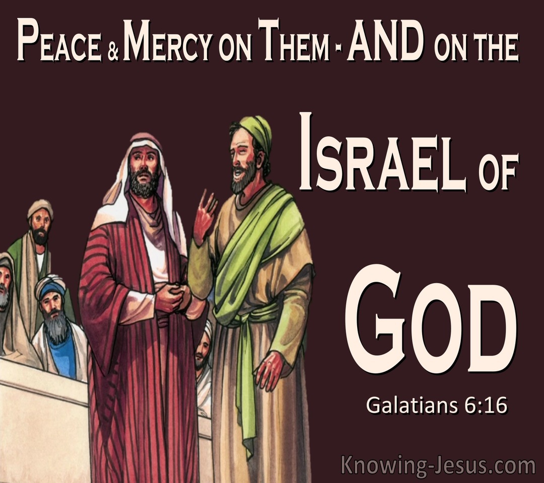 Galatians 6:16 Peace And Mercy On Those Who Walk By This Rule (brown)